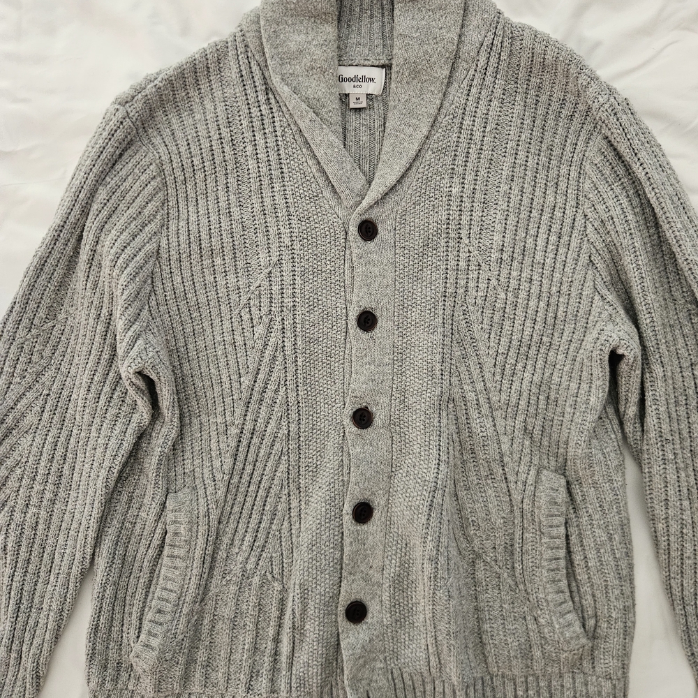 Goodfellow & Co Men's Gray Cardigan Sweater